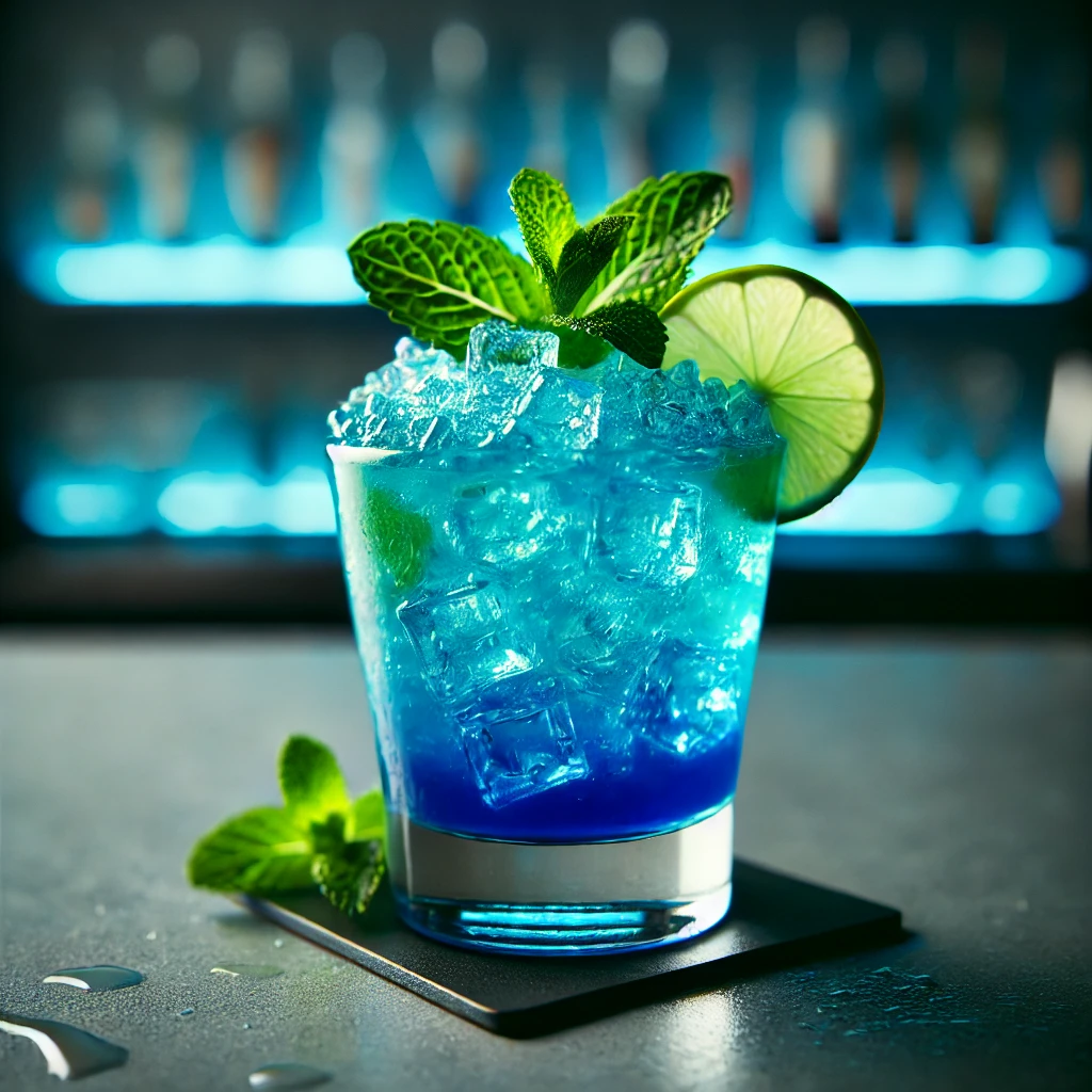 6月24日の誕生酒『ブルーカイピリーニャ 』｜カクテルの意味と魅力